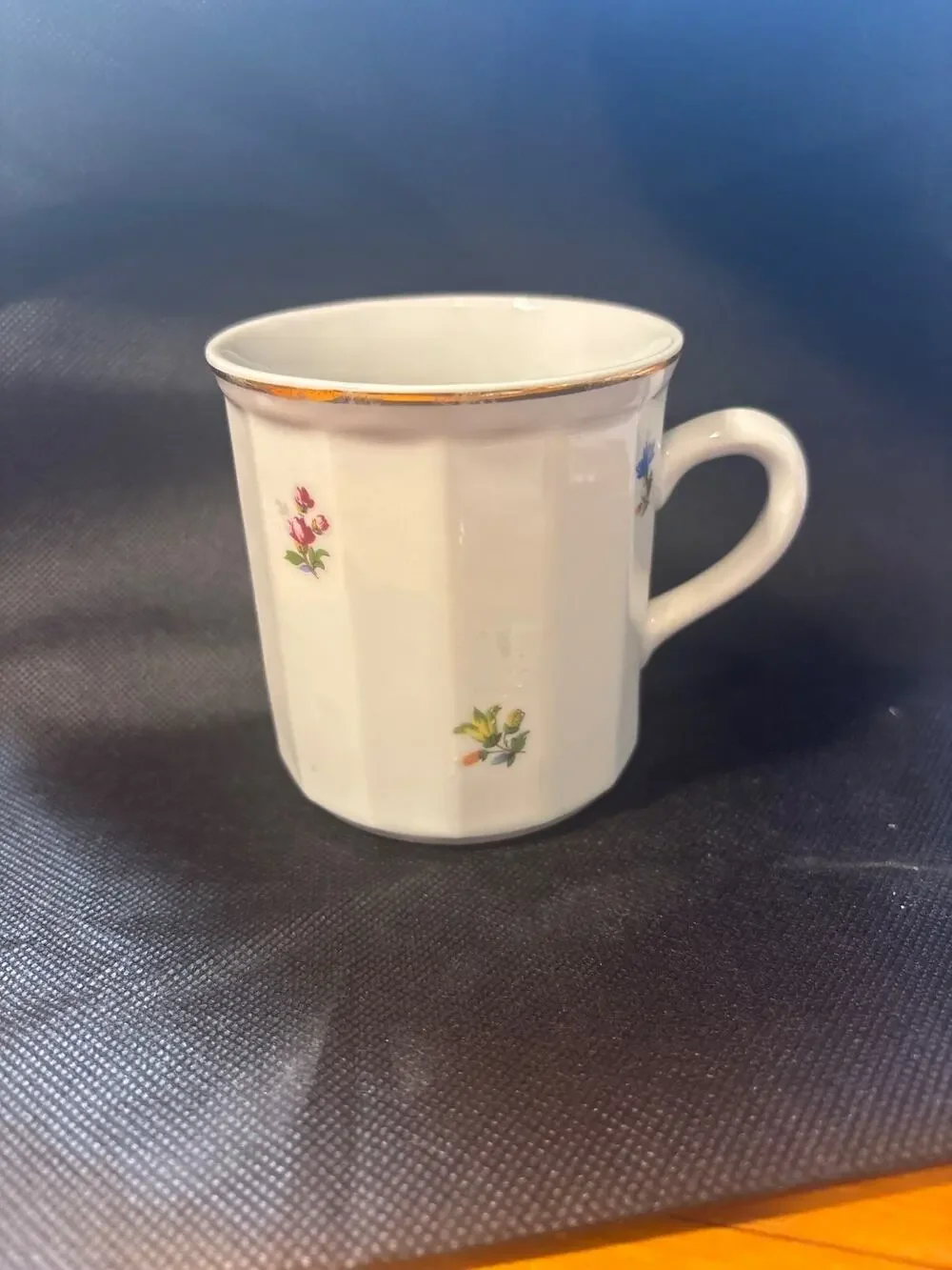 Belfor Tony Bohemian China Tea or Coffee Mug from Czechoslovakia, floral pattern